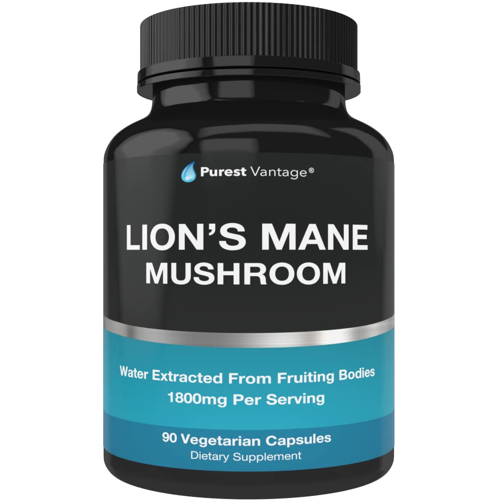 Complément Lion's Mane Purest Vantage 1800mg 90 capsules vue de face