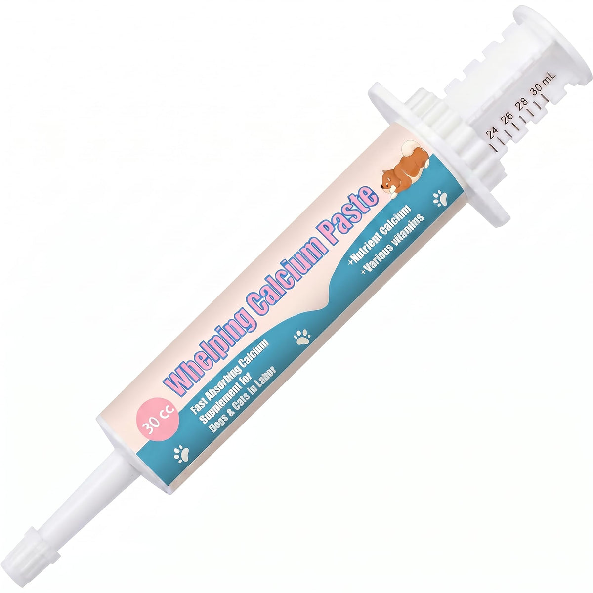Complément Liovsiso Calcium 30 ml pour chiennes enceintes, tube et dosage