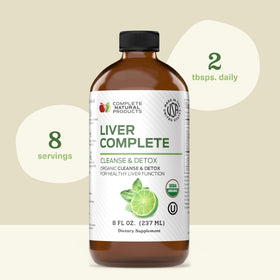 Complément liquide pour le foie 240ml - bouteille ouverte