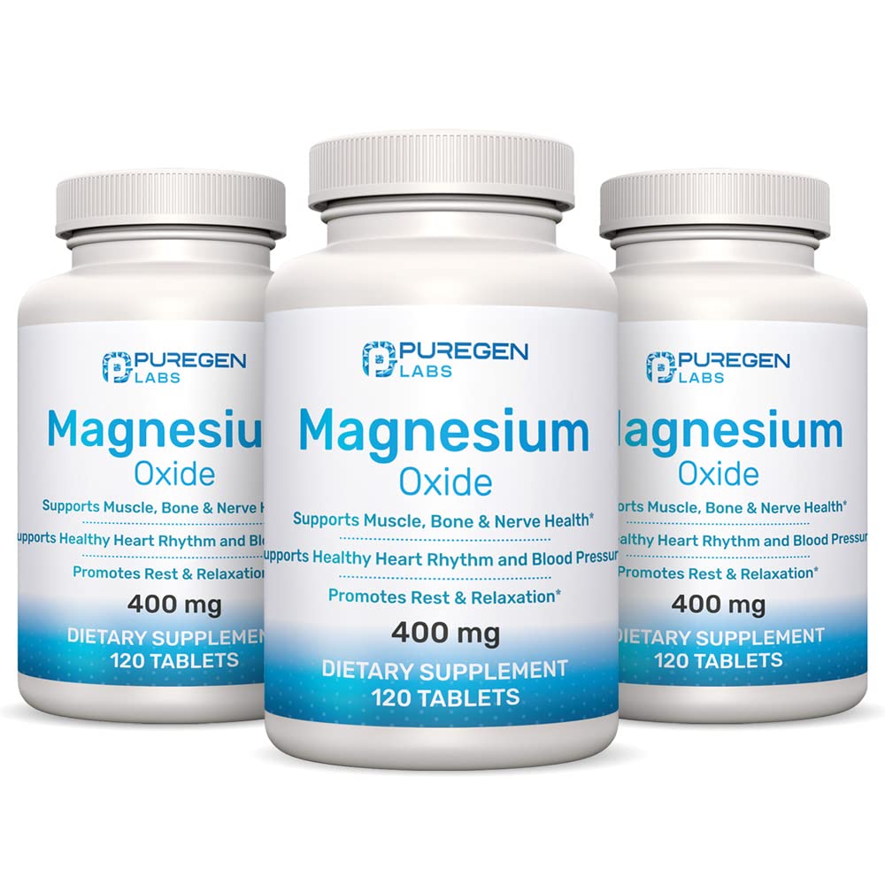 Complément Magnésium 400mg P Puregen Labs vue de face