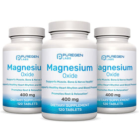 Complément Magnésium 400mg P Puregen Labs vue de face