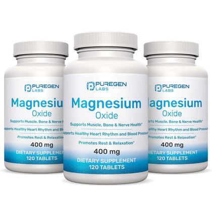 Complément Magnésium 400mg P Puregen Labs vue de face