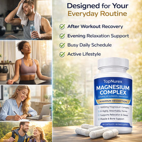 Complément Magnésium Art anime 1000mg capsules sur fond blanc