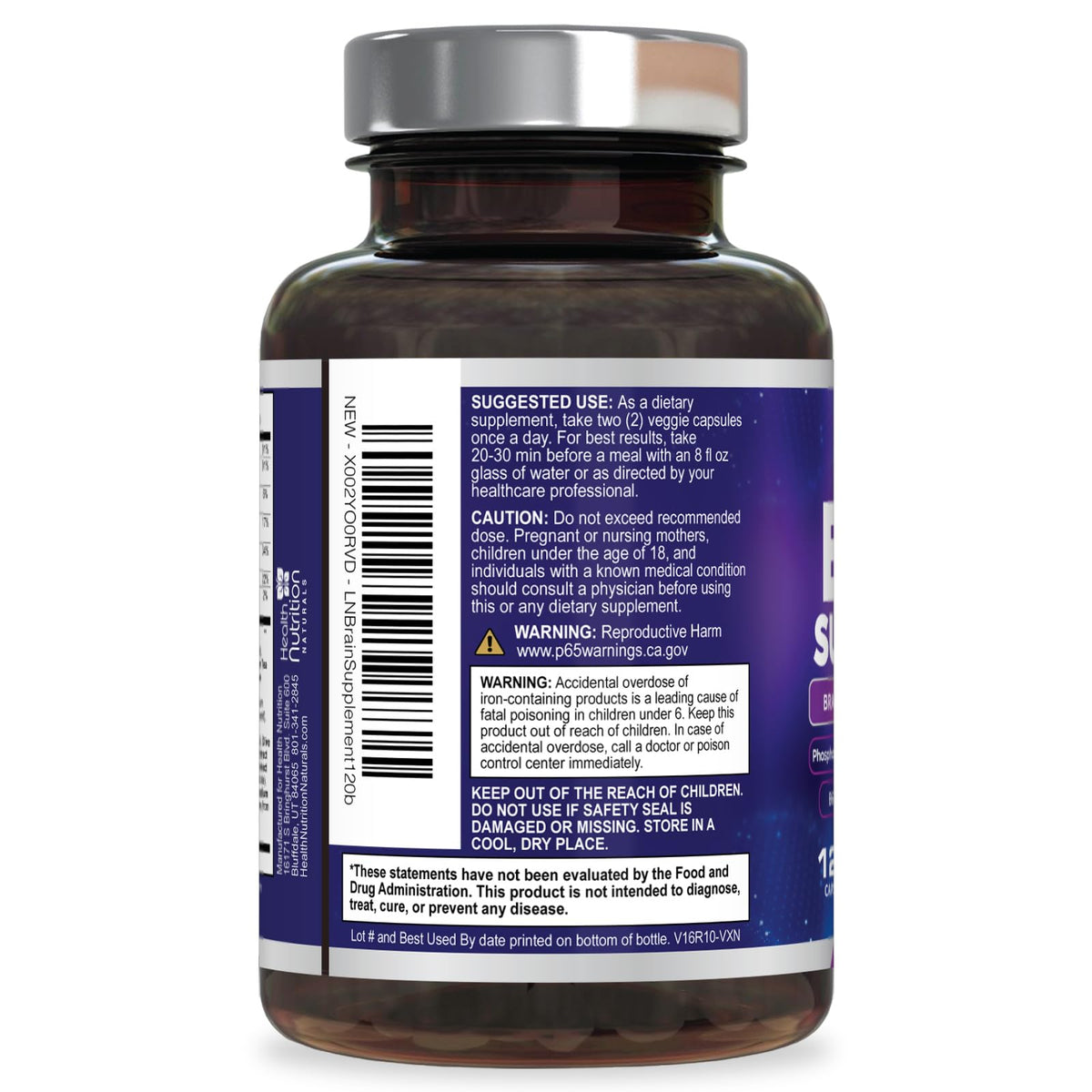 Complément mémoire Health Nutrition Naturals en utilisation quotidienne
