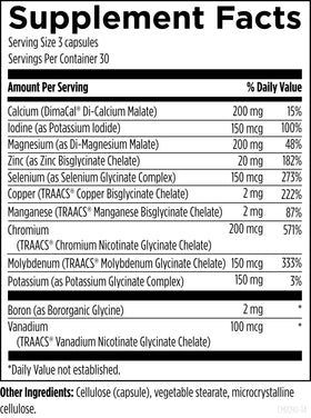 Complément Minéral Complet Designs for Health dosage recommandé