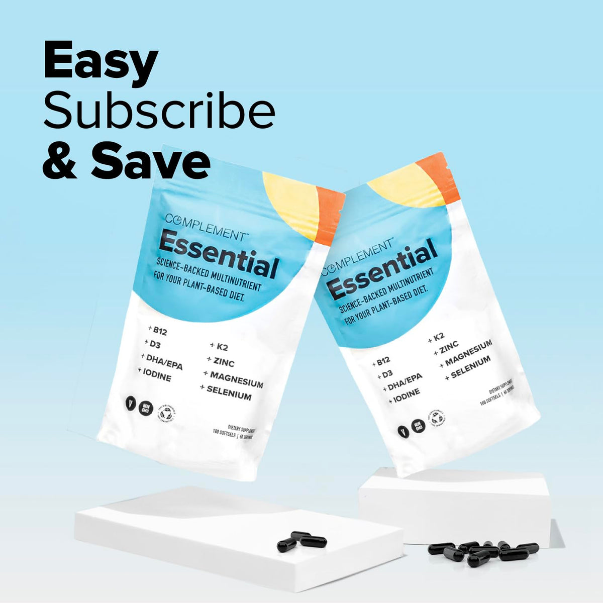 Complement Multivitamines Essentielles Vegan en situation de vie quotidienne
