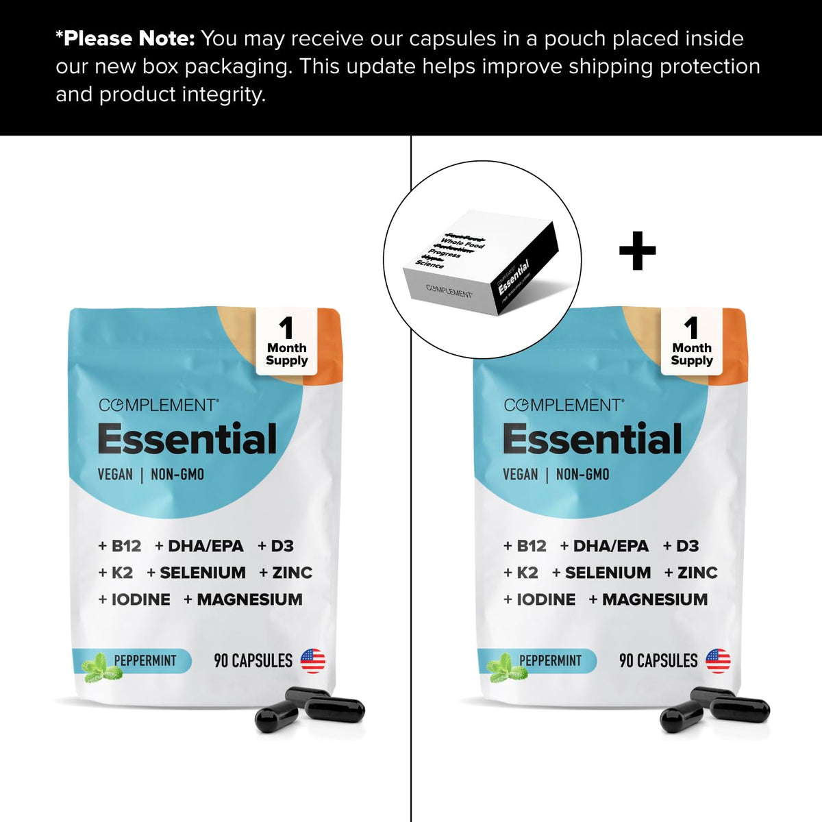 Complément Multivitamines Végétalien 30 Capsules - packaging