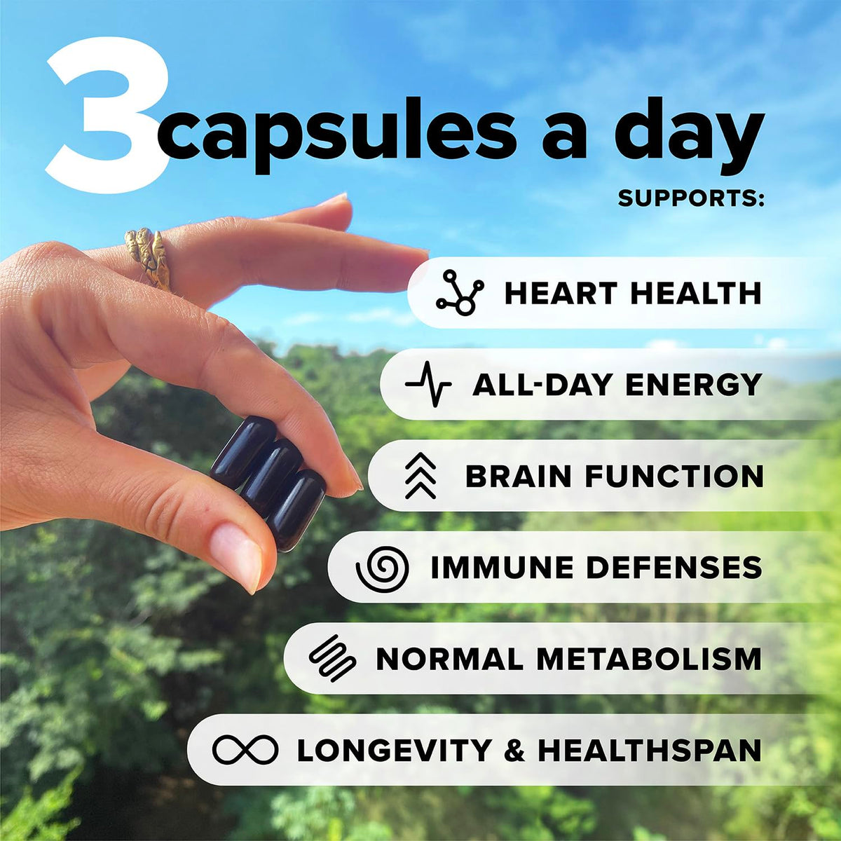 Complément Multivitamines Végétalien 30 Capsules - vue arrière