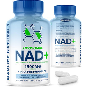 Complément NAD+ liposomal 1500mg de MAXLIFE NATURALS, vue avant