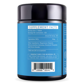 Complément Neurogan Spermidine avec informations nutritionnelles sur l'étiquette