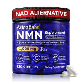 Complément NMN 1000mg artoalabs, vue avant du flacon