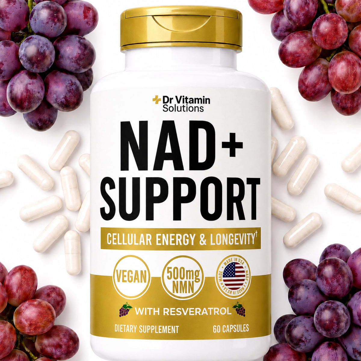 Complément NMN NAD+ 500mg DR VITAMIN SOLUTIONS devant