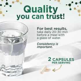 Complément NMN Nature's Nutrition - ingrédients sur l'étiquette