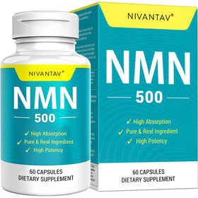 Complément NMN Nivantav 500mg 60 capsules vue de face