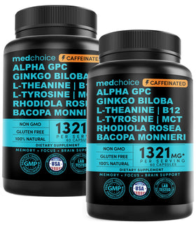 Complément Nootropique MEDCHOICE 12-en-1 1321mg, vue avant de l'emballage