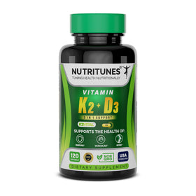 Complément Nutritunes D3 K2 5000 UI 120 gélules vue avant
