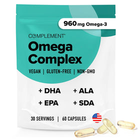 Complément Omega 3 Végétal 960mg capsules en sachet compostable