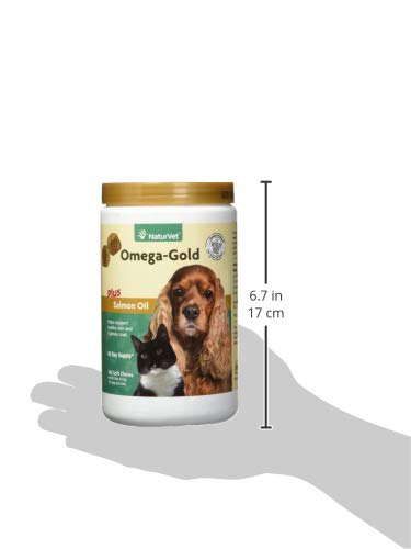 Complément Omega-Gold avec friandises molles au bacon et poulet