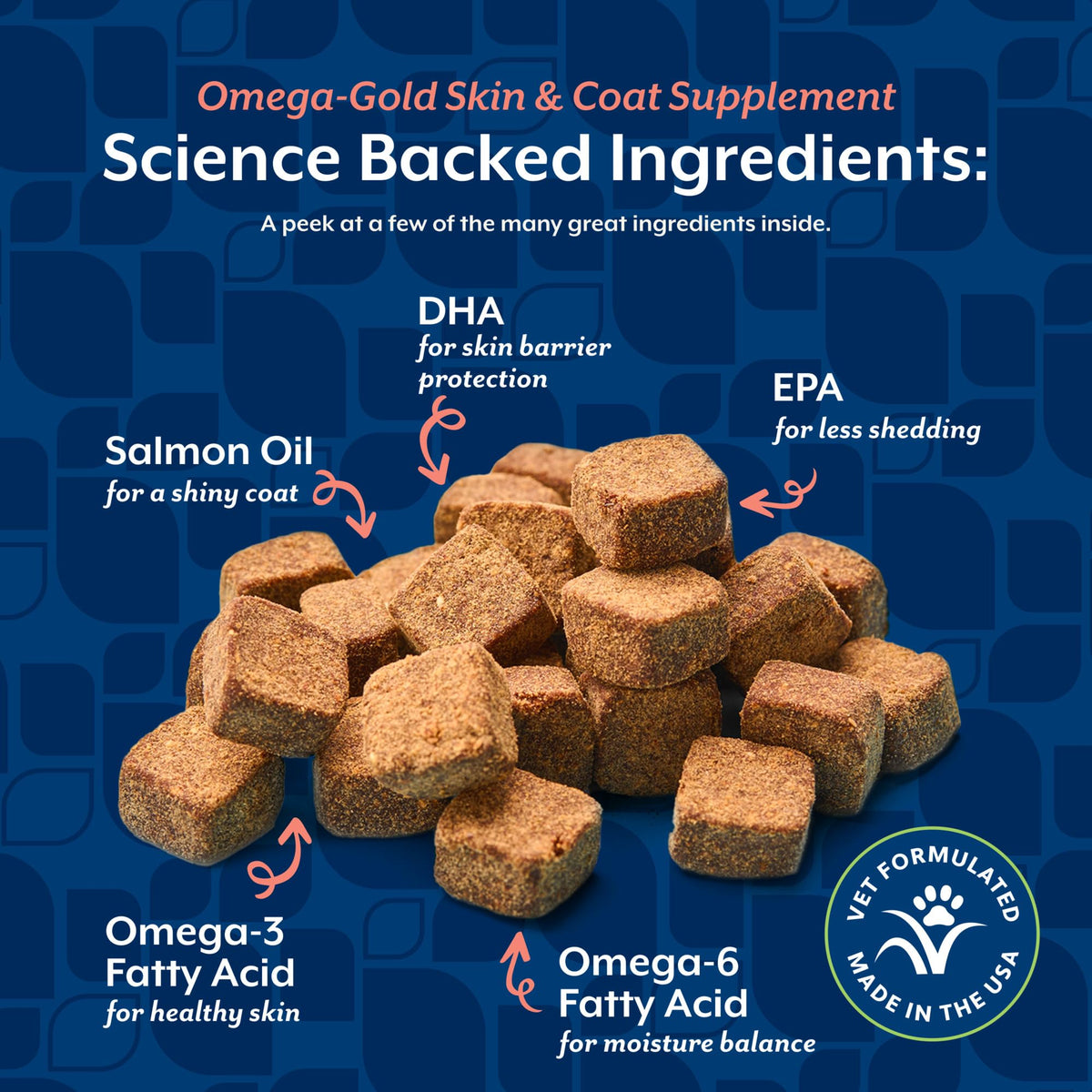 Complément Omega-Gold NaturVet pour un pelage brillant
