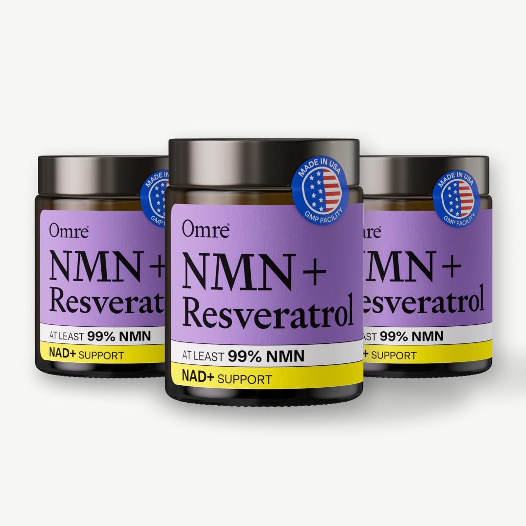 Complément OMRE NMN + Resvératrol 500mg, boîte avant