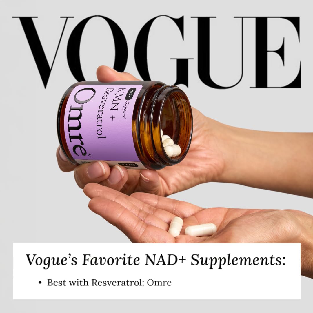 Complément OMRE NMN + Resvératrol 500mg, vue de côté