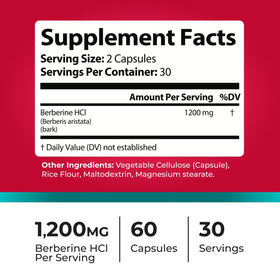 Complément PristineRoot Berbérine 1200mg sur une table en bois