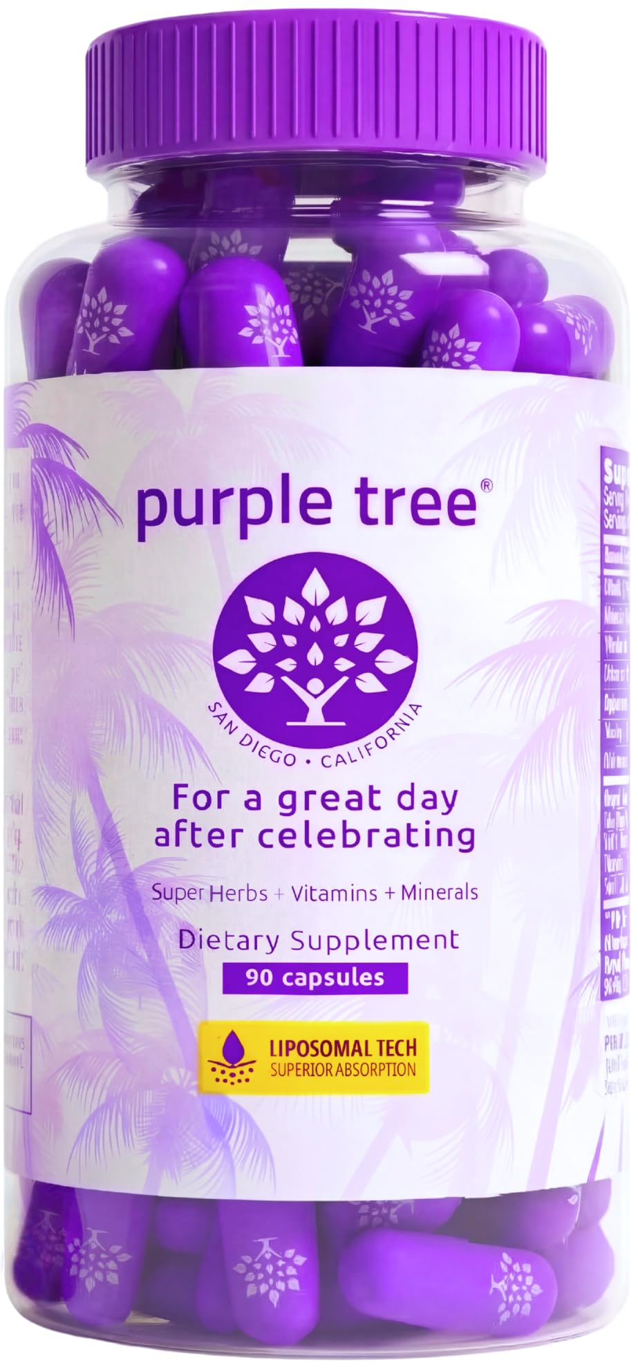 Complément purple tree 90 pilules vue avant