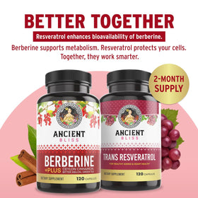 Complément Resvératrol d'Ancient Bliss sur une table