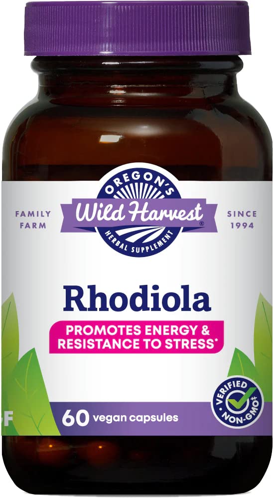 Complément Rhodiola Oregon's Wild Harvest 60 comprimés vue de face