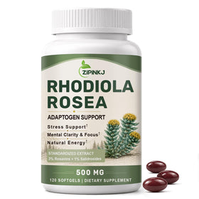 Complément Rhodiola Rosea 500mg ZIPINKJ, vue de face