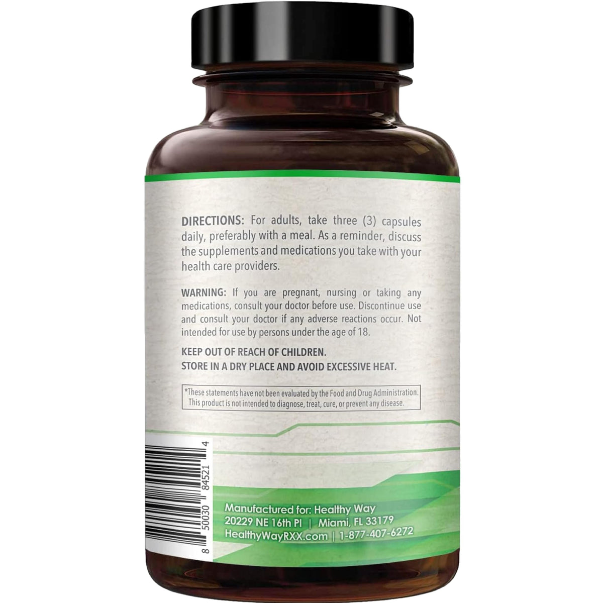 Complément SAM-e HealthyWayRx avec un fond de nature