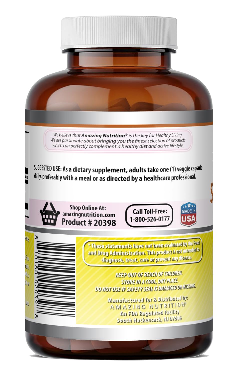 Complément Serrapeptase 40000 IU Amazing Nutrition, dosage recommandé