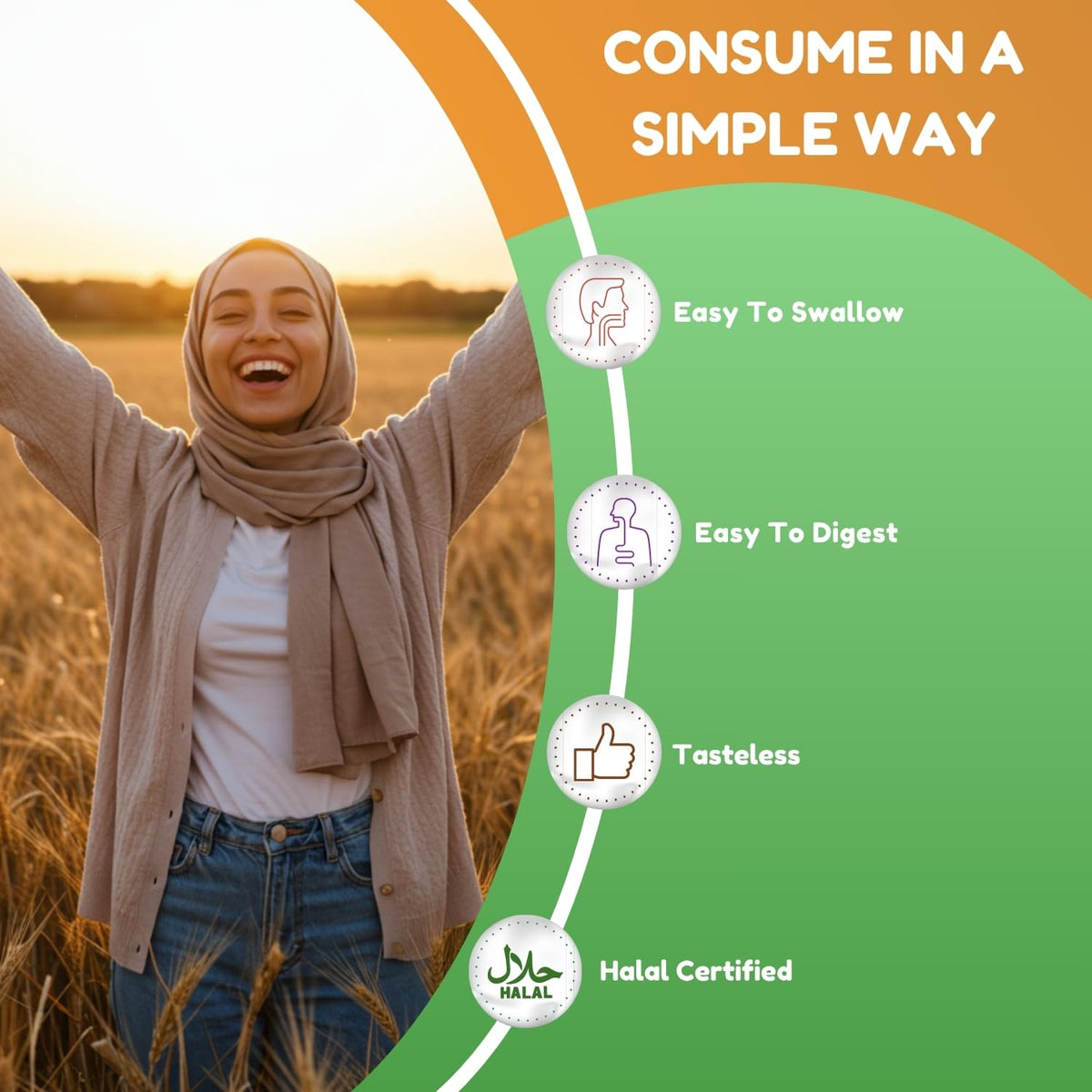 Complément SHIFAA NUTRITION Calcium et Magnésium sur un fond naturel
