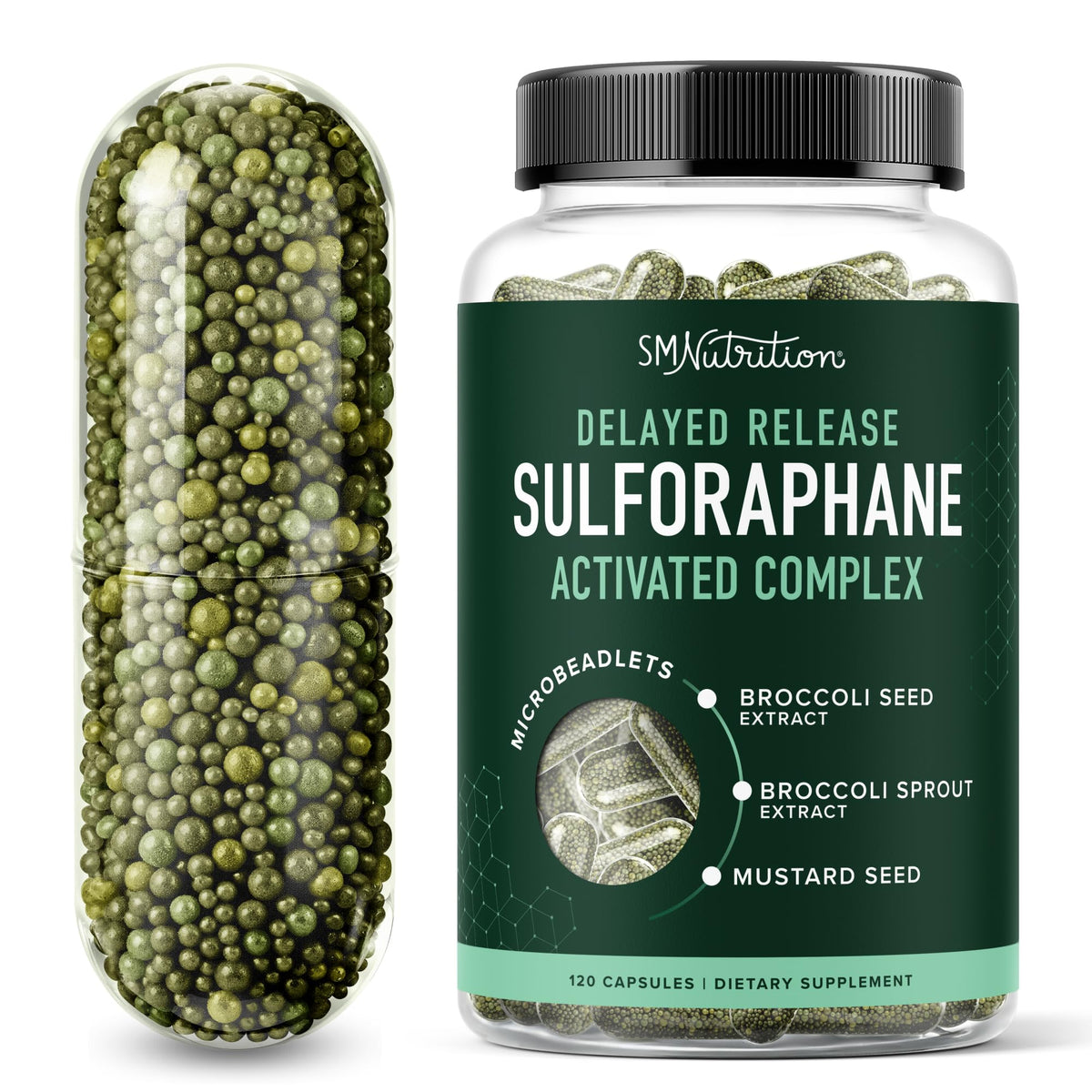 Complément Sulforaphane 50MG de SMNutrition, vue avant