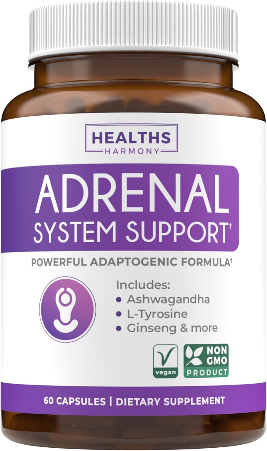 Complément Système Surrénalien Healths Harmony 60 capsules vue de face