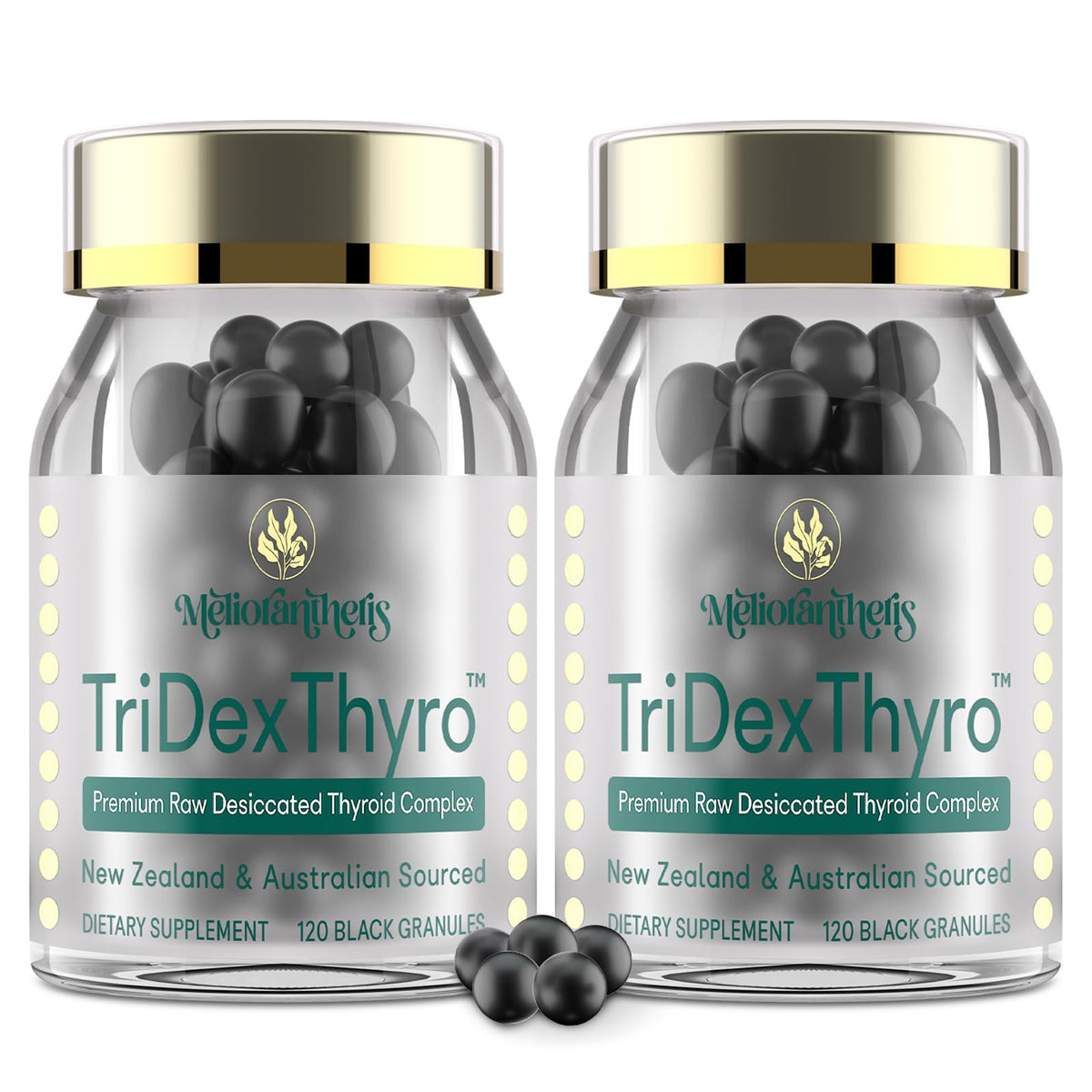 Complément TriDexThyro Meliorantheris 375 mg 120 capsules - vue de face