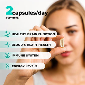Complément Vegan Omega 3, capsules liquides à l'intérieur