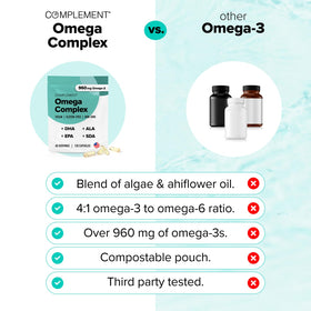 Complément Vegan Omega 3, sachet compostable
