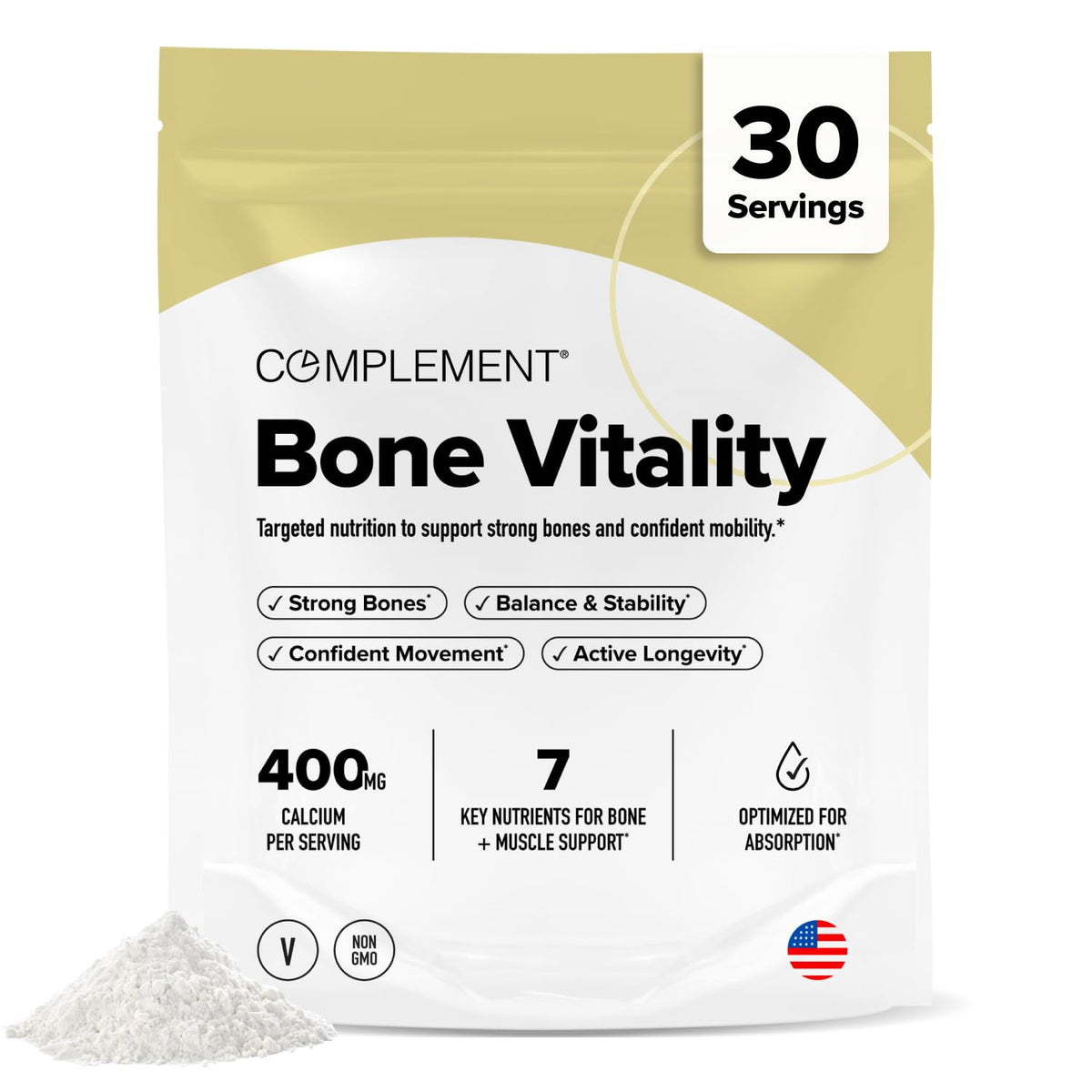 Complément Vitalité Osseuse 30 Portions, sachet compostable