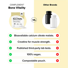 Complément Vitalité Osseuse, mélange dans un smoothie