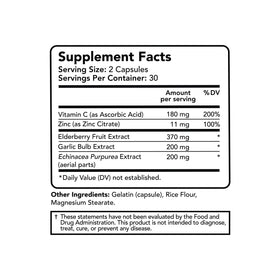 Complément Vitamin Bounty avec baies de sureau et vitamine C