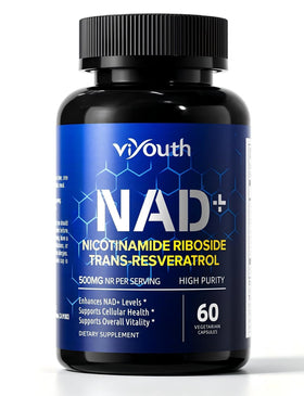 Complément VIYOUTH NAD+ 500mg avec Resvératrol 100mg - vue avant