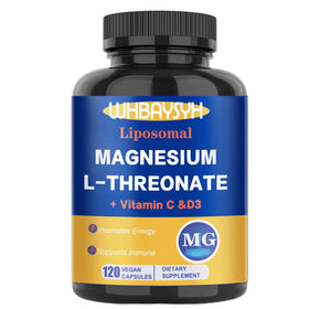 Complément WHBAYSYH Magnésium L-Thréonate 2000mg 120 capsules vue de face