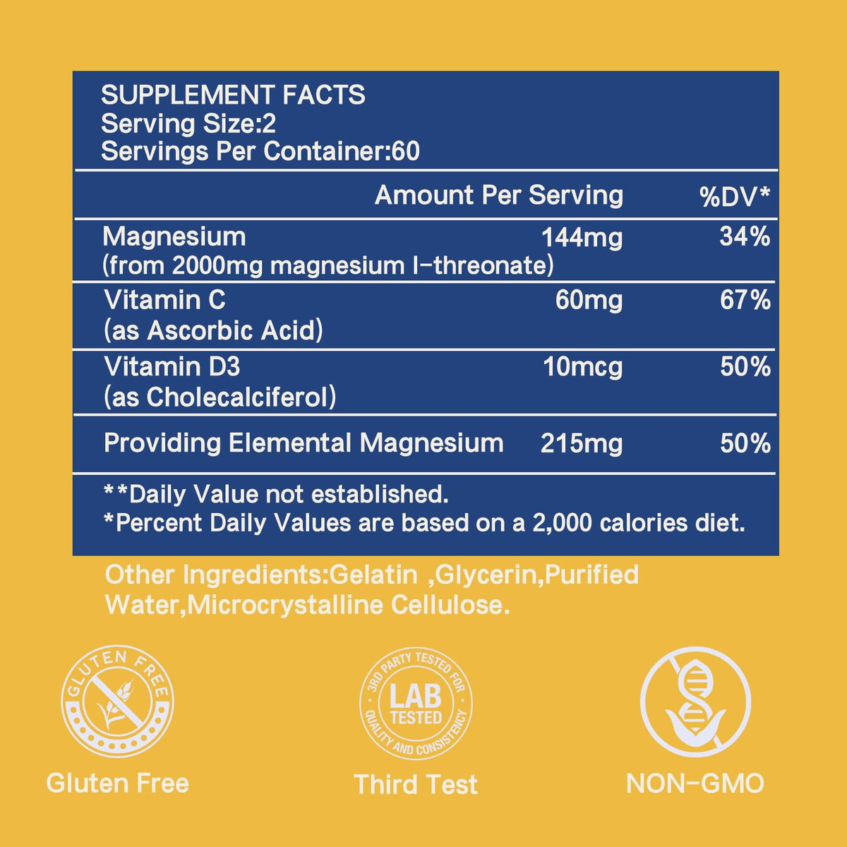 Complément WHBAYSYH Magnésium L-Thréonate 2000mg ouvert avec capsules
