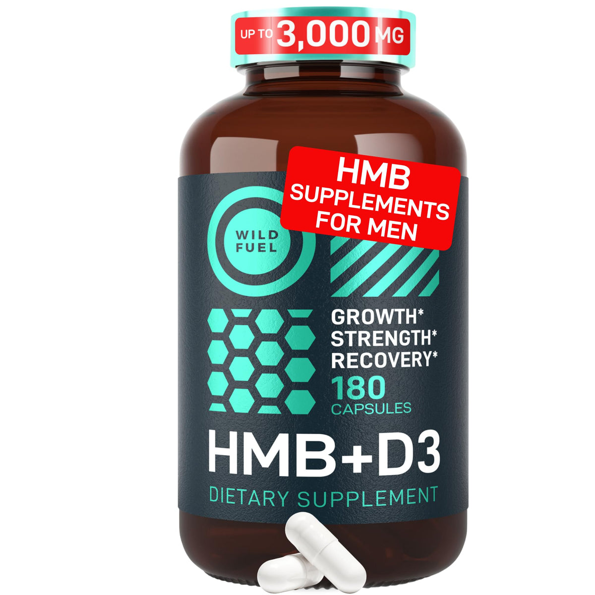 Complément WILD FUEL HMB 3000mg en gélules, vue de face