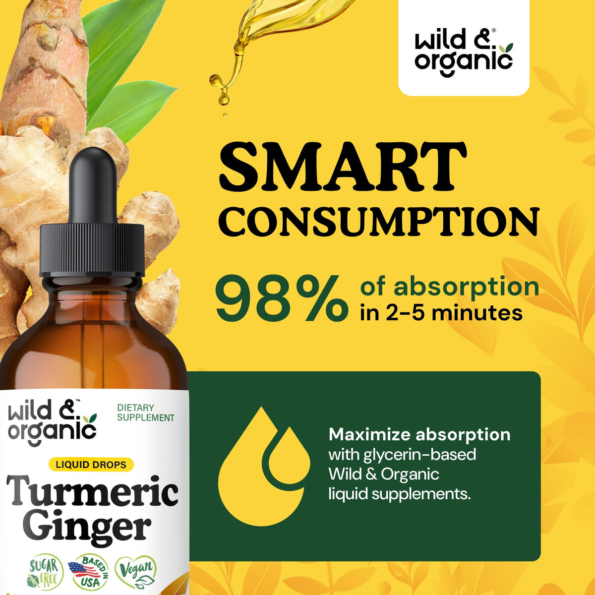 Complément Wild & Organic présenté sur une table en bois
