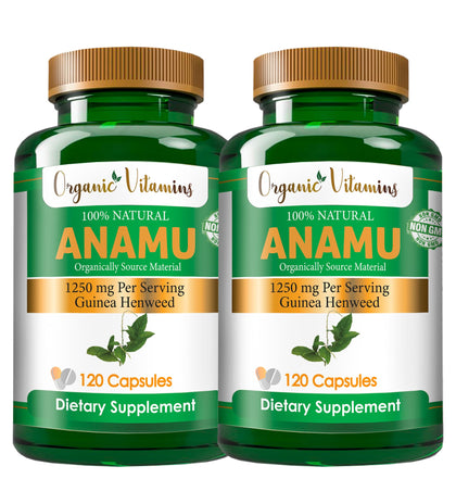 Compléments Alimentaires Anamu 1250mg en bouteille vue de face