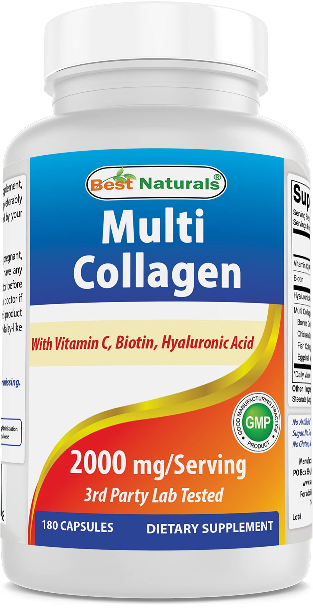 Compléments alimentaires Best Naturals Multi-Collagène 2000 mg vue de face