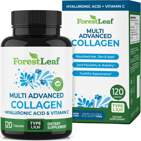 Compléments alimentaires collagène ForestLeaf 120 capsules vue avant
