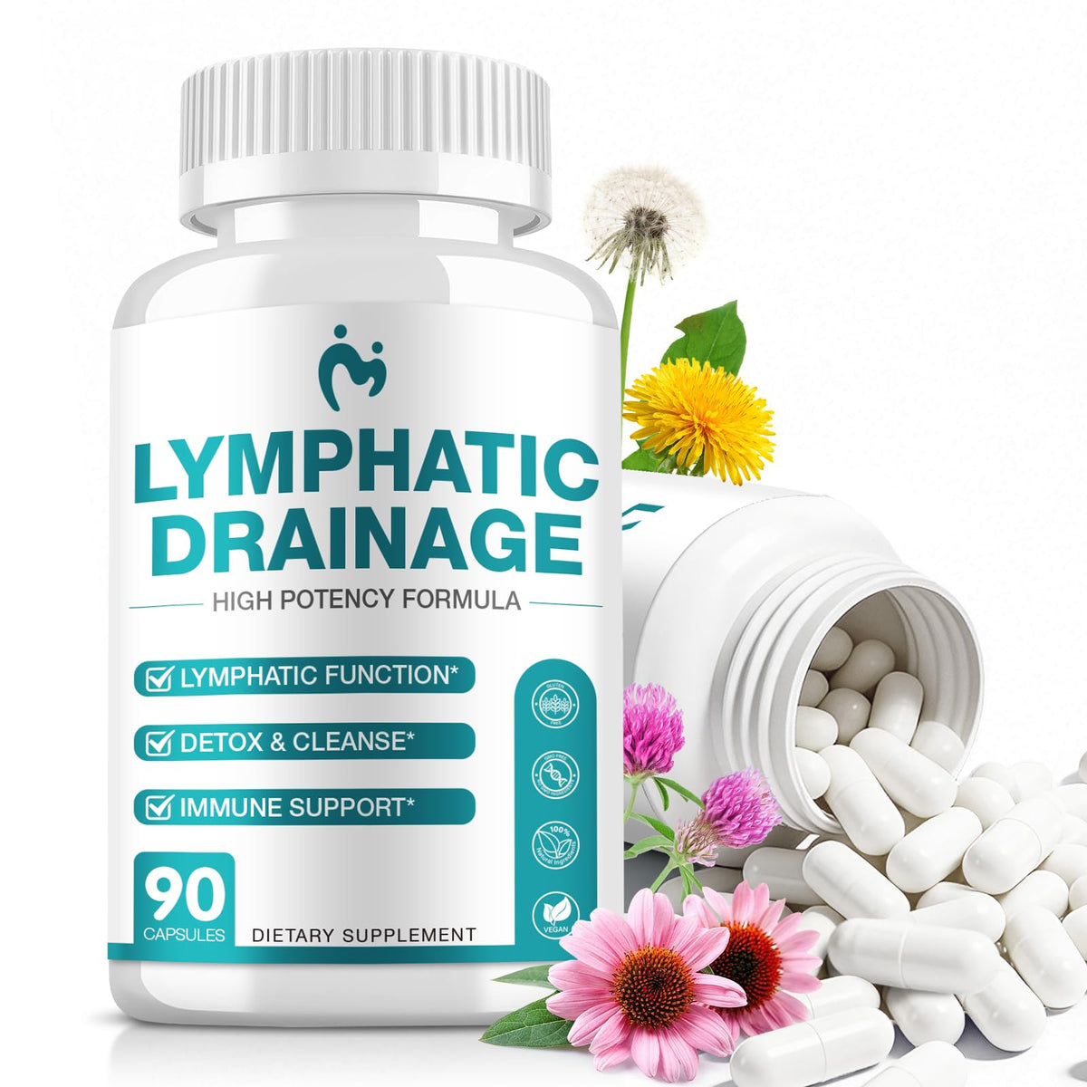 Compléments alimentaires MOSRAY Drainage Lymphatique 90 capsules vue de face
